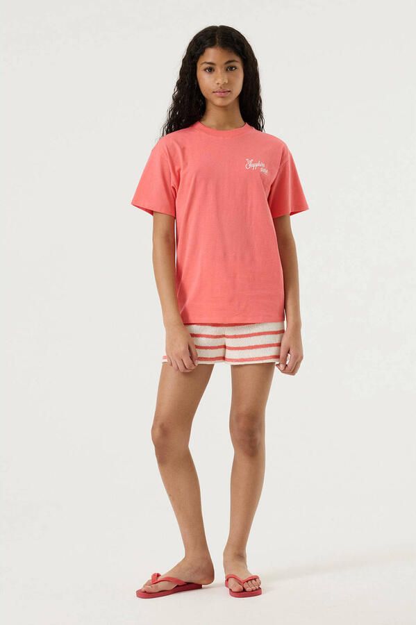 Garcia T-shirt met backprint rood - Foto 3