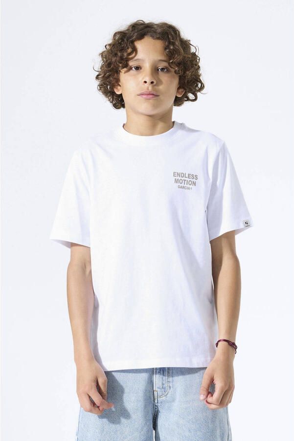 Garcia regular fit T-shirt met statementprint