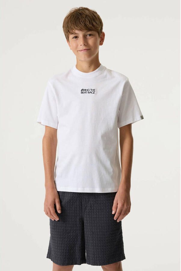 Garcia T-shirt met backprint wit