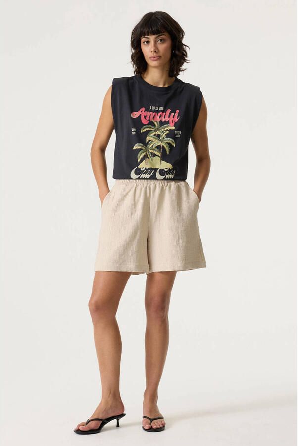 Garcia T-shirt met print antraciet - Foto 3
