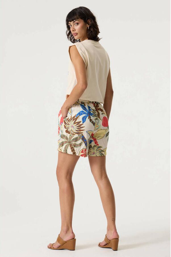 Garcia t-shirt met print ecru - Foto 2