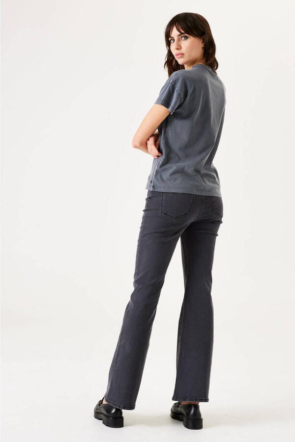 Garcia T-shirt met printopdruk grijs multi - Foto 2