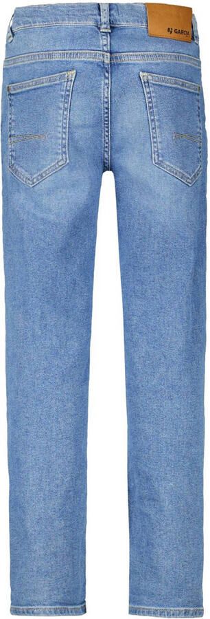 Garcia tapered fit jeans Dalino medium used Blauw Jongens Denim Effen 128 - Foto 3