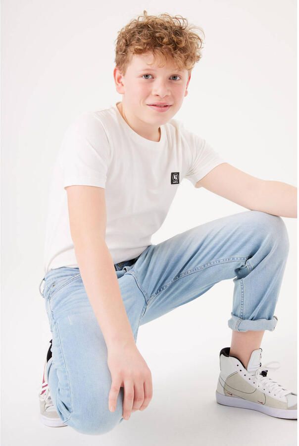 Garcia Dad-jeans Dalino voor jongens met verwoeste effecten
