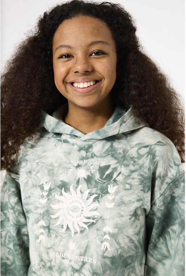 Garcia tie-dye hoodie mintgroen ecru - Foto 2