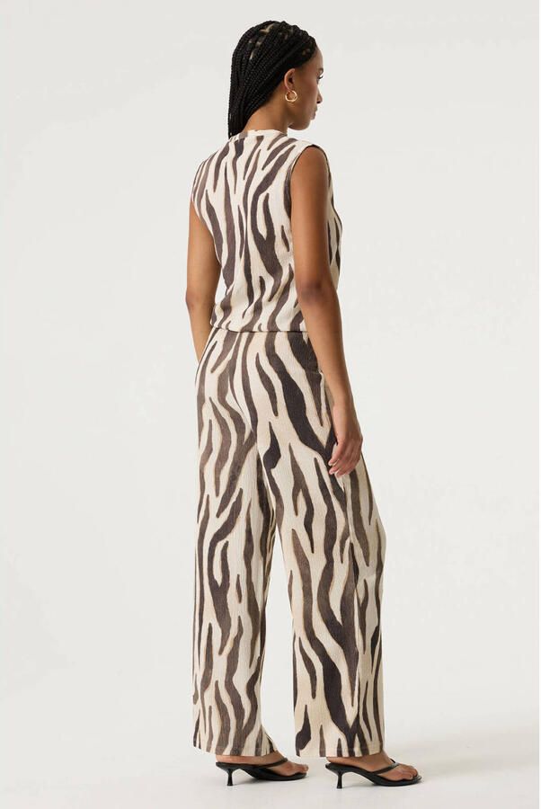 Garcia top met zebraprint ecru - Foto 3