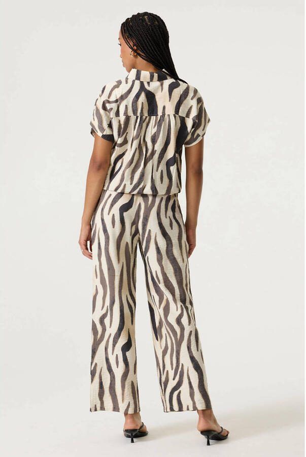 Garcia top met zebraprint ecru - Foto 2