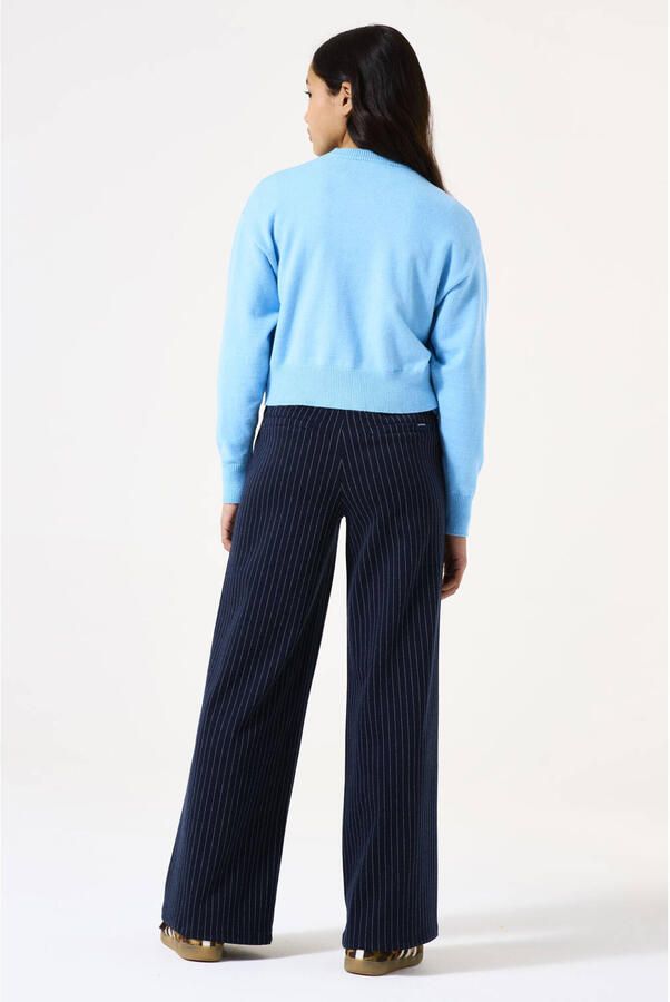 Garcia Gebreide pullover met ribboorden - Foto 2