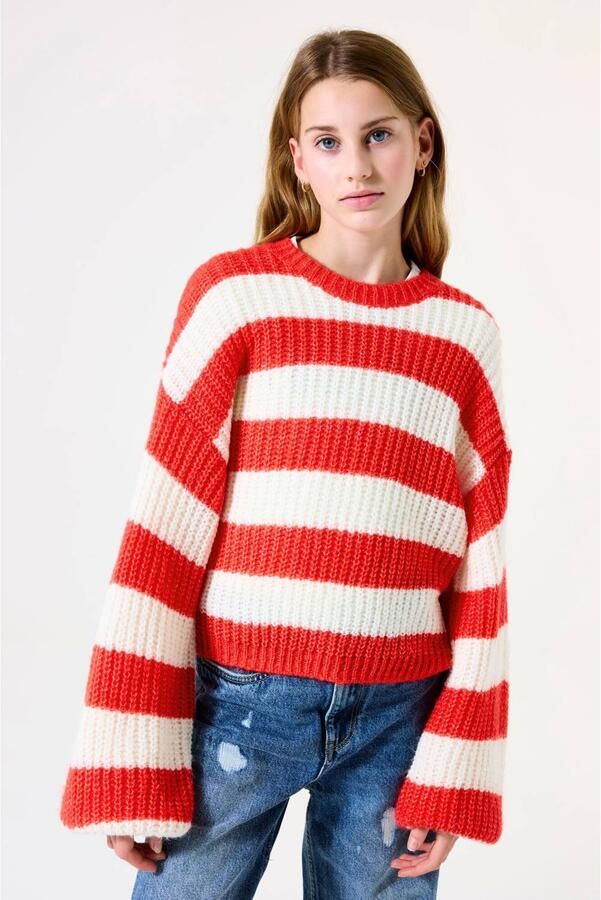 Garcia Gebreide pullover met ribboorden - Foto 2