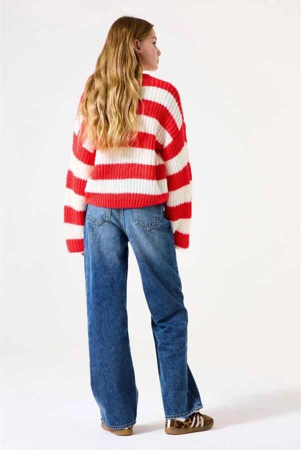 Garcia Gebreide pullover met ribboorden