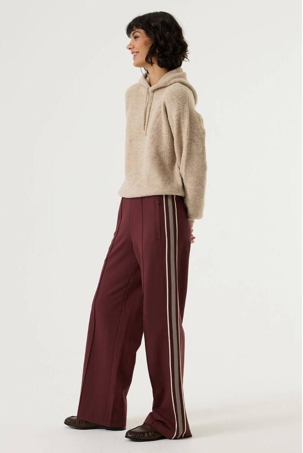 Garcia wide leg broek rood - Foto 3