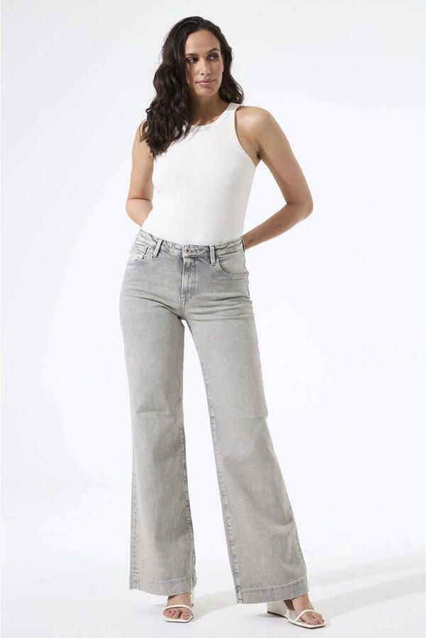 Garcia wide leg jeans grey denim