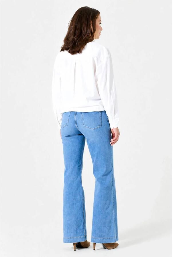 Garcia wide leg jeans light blue denim - Foto 2