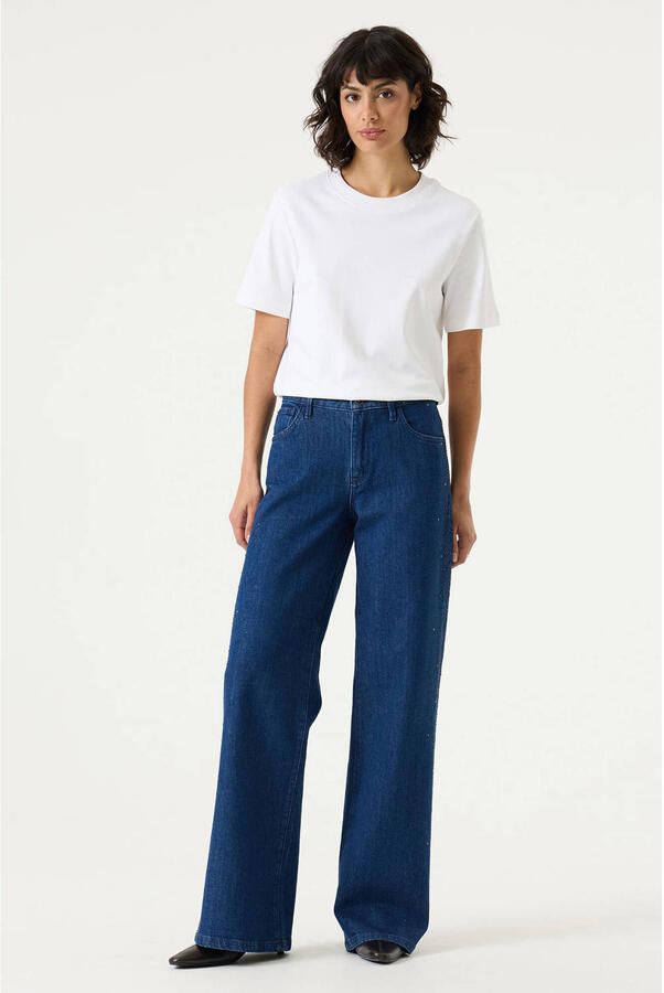 Garcia wide leg jeans mediumblauw