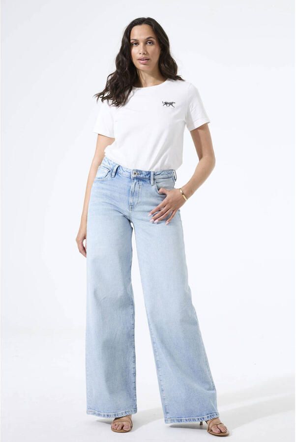 Garcia wide leg jeans wide leg jeans light blue denim - Foto 2