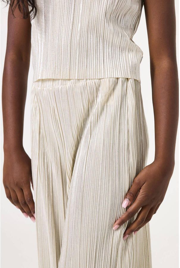 Garcia Wide fit stoffen broek met elastische band - Foto 2