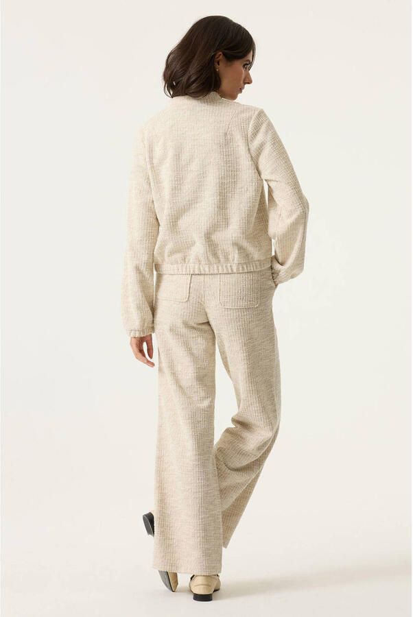 Garcia wide leg regular waist broek ecru - Foto 2