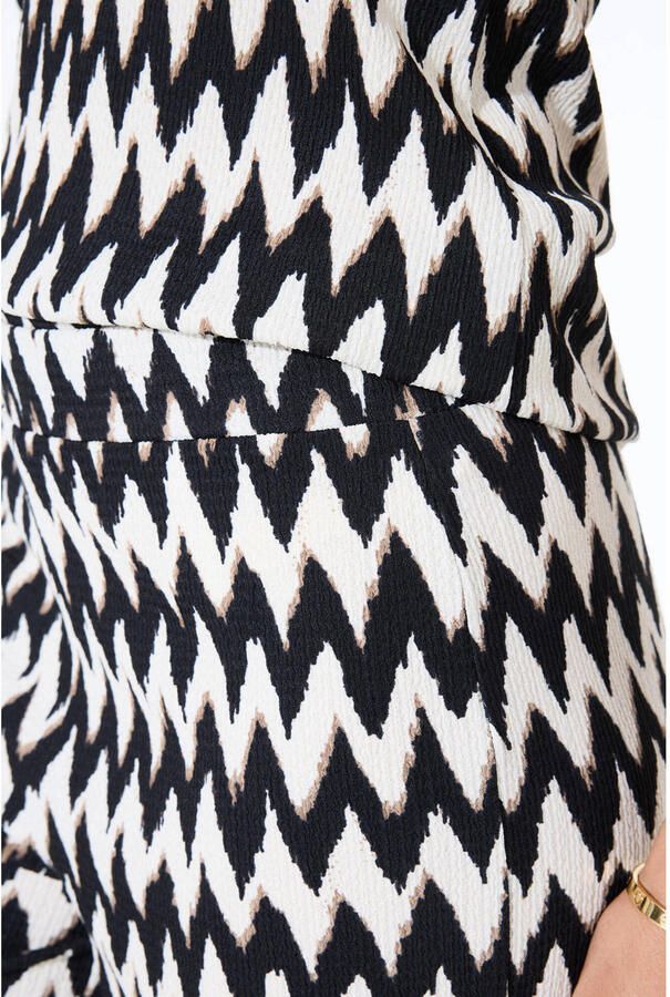 Garcia wide leg regular waist broek zwart - Foto 2