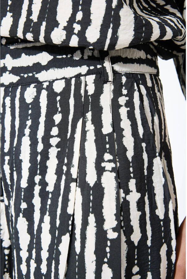 Garcia wide leg regular waist broek zwart - Foto 2