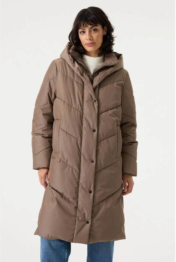 Garcia winterjas taupe