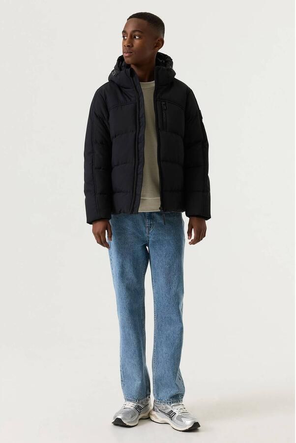 Garcia winterjas zwart Jongens Polyester Capuchon Effen - Foto 3