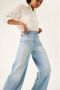 Garcia high waist wide leg jeans Raina light denim - Thumbnail 1