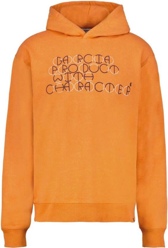 Garcia hoodie met printopdruk sunset orange