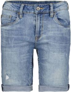 Garcia regular fit jeans bermuda met slijtage vintage used