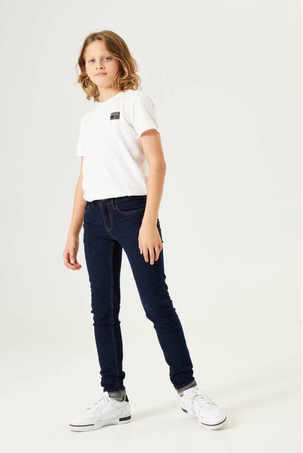 Garcia skinny jeans 320 rinsed Blauw Jongens Denim Effen 158