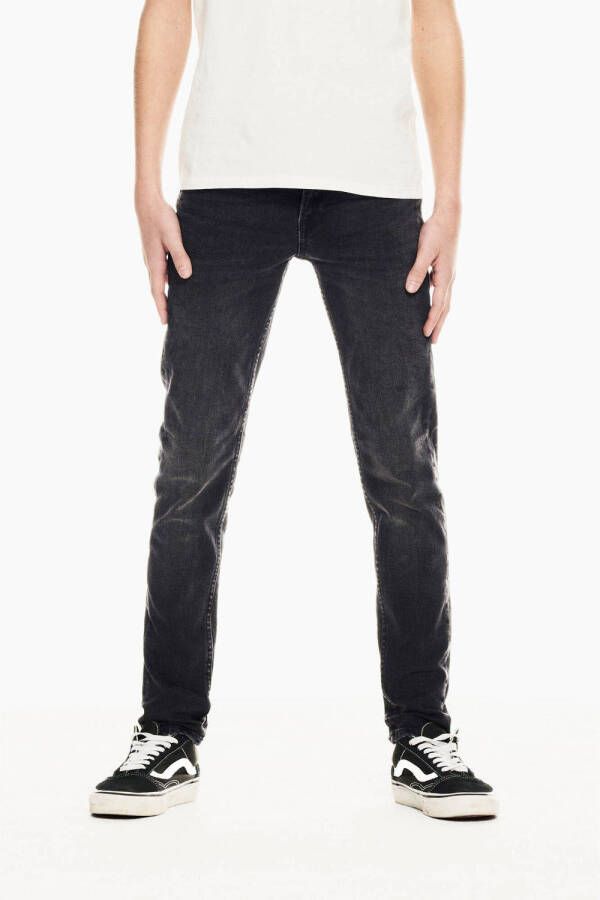 Garcia slim fit jeans Xandro 320 dark used Zwart Jongens Denim Effen 128