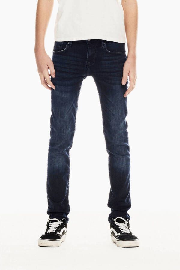 Garcia slim fit jeans Lazlo 35O dark used Blauw Jongens Stretchdenim 128