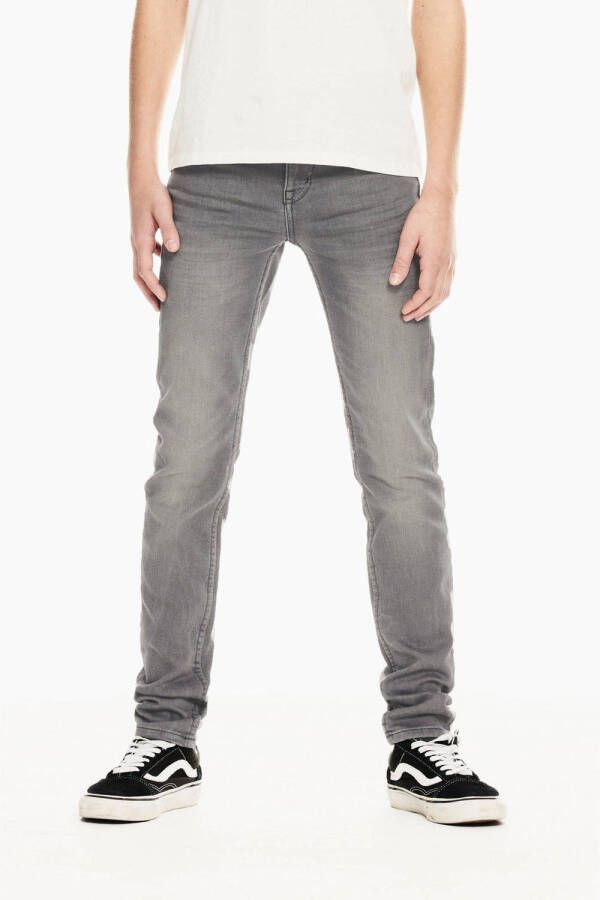 Garcia slim fit jeans Xandro 32O grey stone Grijs Jongens Stretchdenim 128