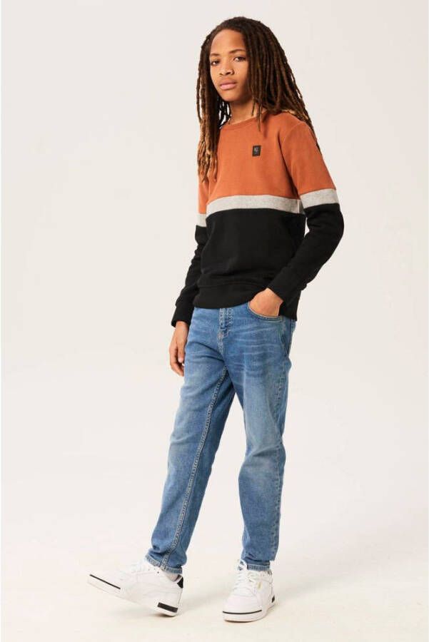 Garcia Sweatshirt met driekleurig ontwerp