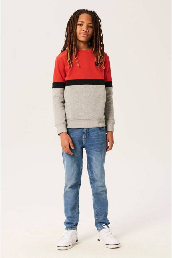 Garcia Sweatshirt met driekleurig ontwerp