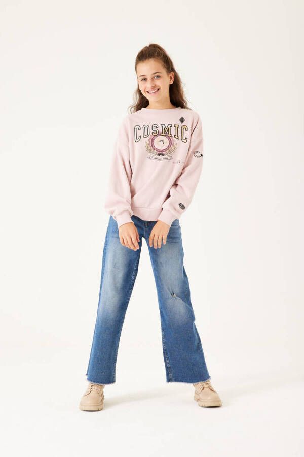 Garcia sweater met printopdruk roze