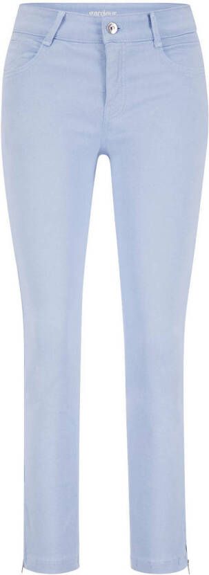 Gardeur cropped slim fit broek Vicky685 lichtblauw