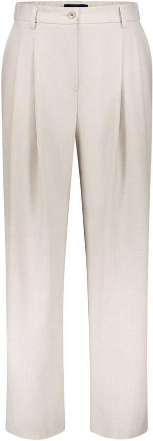 Gardeur bandplooi broek beige