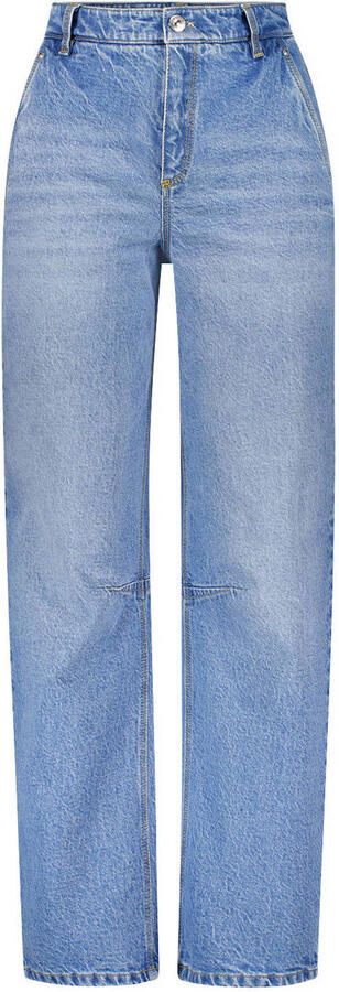 Gardeur barrel jeans medium blue denim