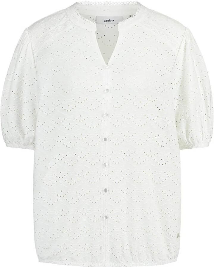 Gardeur blouse broderie crème