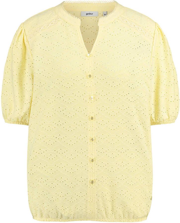 Gardeur blouse broderie geel