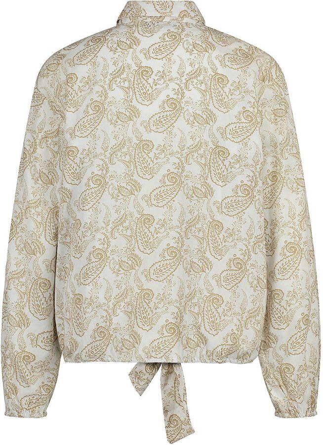 Gardeur blouse met paisley print zand - Foto 2