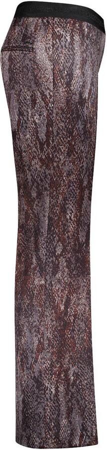 Gardeur broek met slangenprint grijs - Foto 2