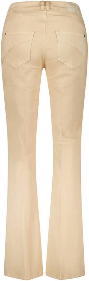 Gardeur denim regular waist flared broek beige - Foto 2
