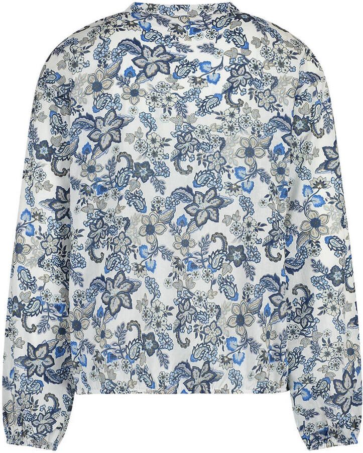 Gardeur gebloemde blouse blauw - Foto 2