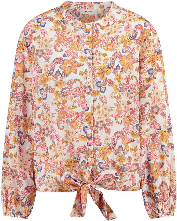 Gardeur gebloemde blouse roze