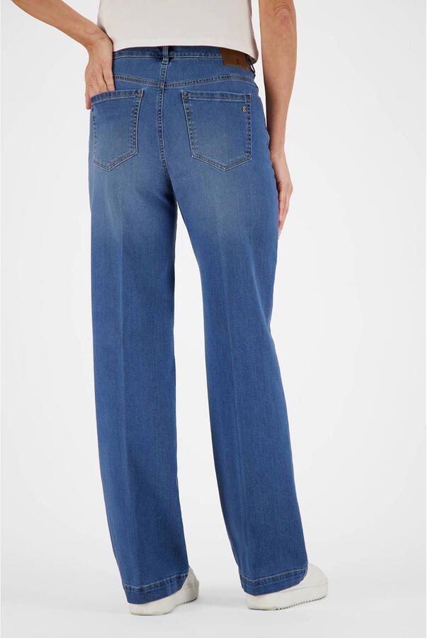 Gardeur high waist wide leg jeans medium blue denim - Foto 2