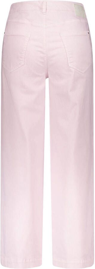 Gardeur high waist wide leg jeans met krijtstreep roze - Foto 2