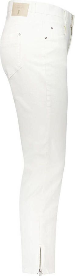 Gardeur slim regular waist broek beige - Foto 3