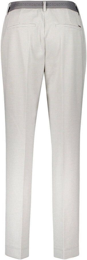 Gardeur slim regular waist geruite broek lichtgrijs - Foto 2