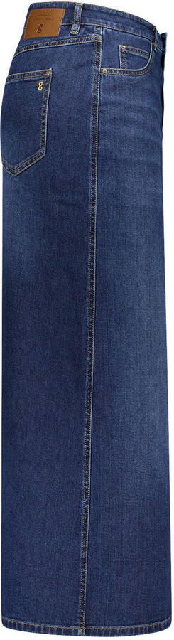 Gardeur spijkerrok met split middelblauw - Foto 2